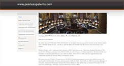 Desktop Screenshot of peerlesspatents.com